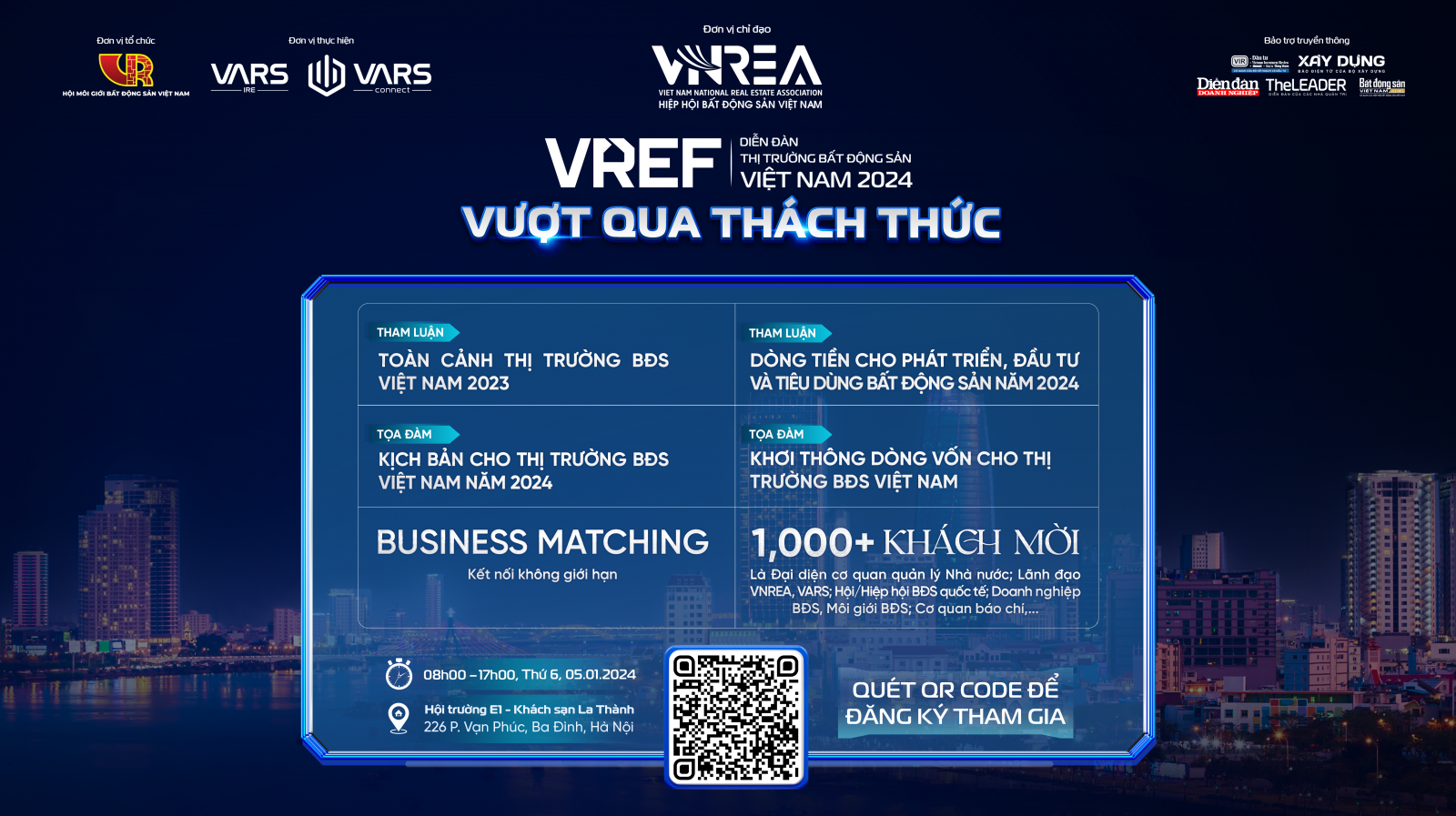 VREF 2024 sẽ cung cấp cái nhìn toàn diện về thị trường bất động sản Việt Nam trong năm 2023, làm nổi bật những động thái và xu hướng quan trọng